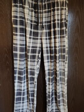 Vintage Black & White Plaid Pajama
